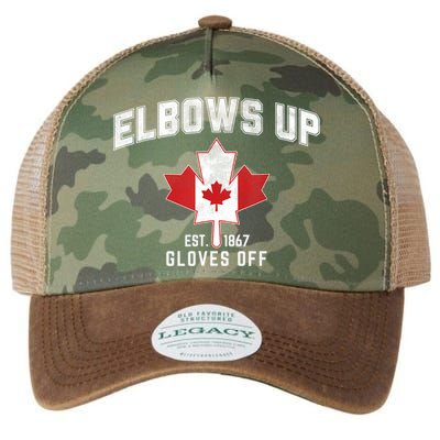 Elbows Up EST 1867 Canadian Maple Leaf Canada Legacy Tie Dye Trucker Hat