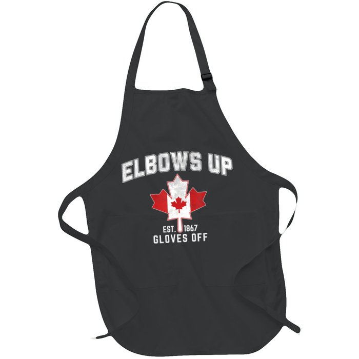 Elbows Up EST 1867 Canadian Maple Leaf Canada Apron