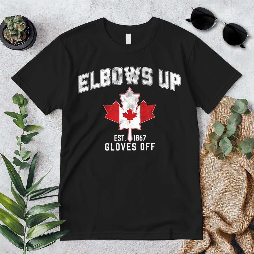 Elbows Up EST 1867 Canadian Maple Leaf Canada Premium T-Shirt
