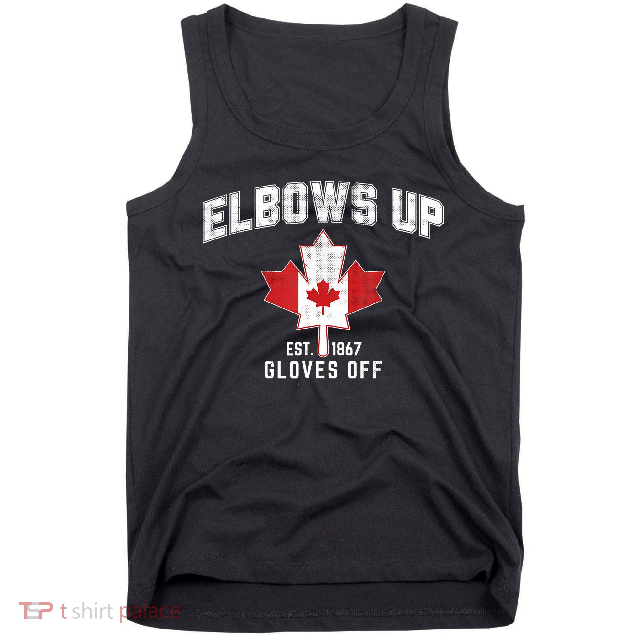 Elbows Up EST 1867 Canadian Maple Leaf Canada Tank Top