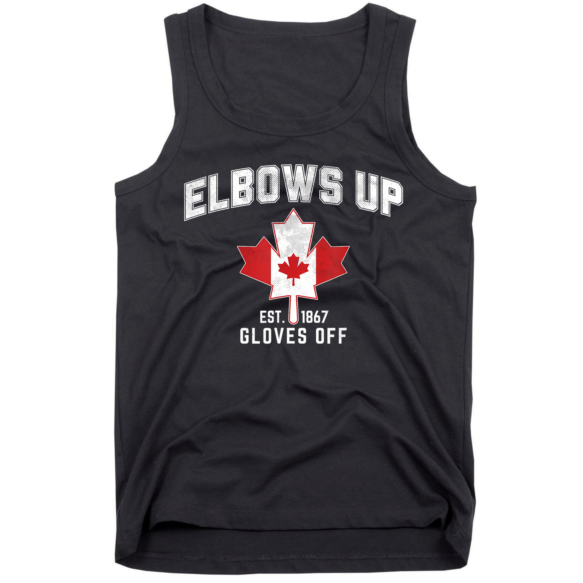 Elbows Up EST 1867 Canadian Maple Leaf Canada Tank Top