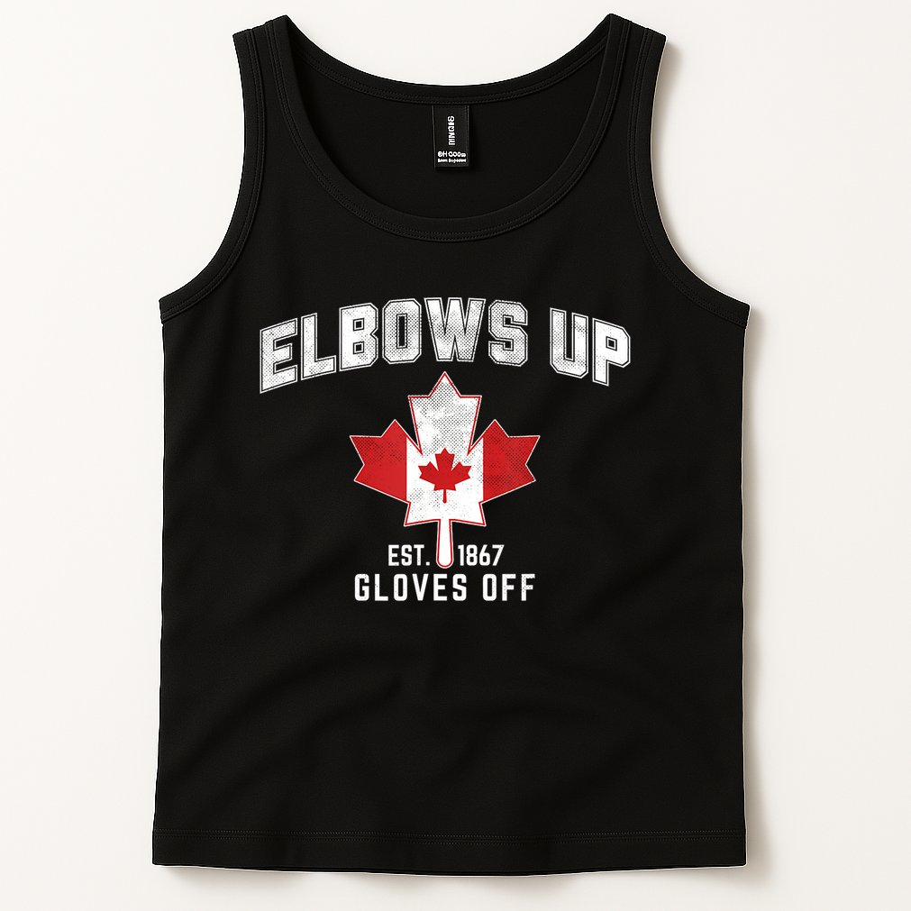 Elbows Up EST 1867 Canadian Maple Leaf Canada Tank Top