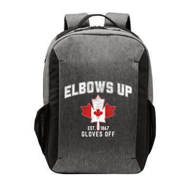 Elbows Up EST 1867 Canadian Maple Leaf Canada Vector Backpack