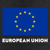 European Union Flag Blue Yellow Gift Adult Drive Performance Visor