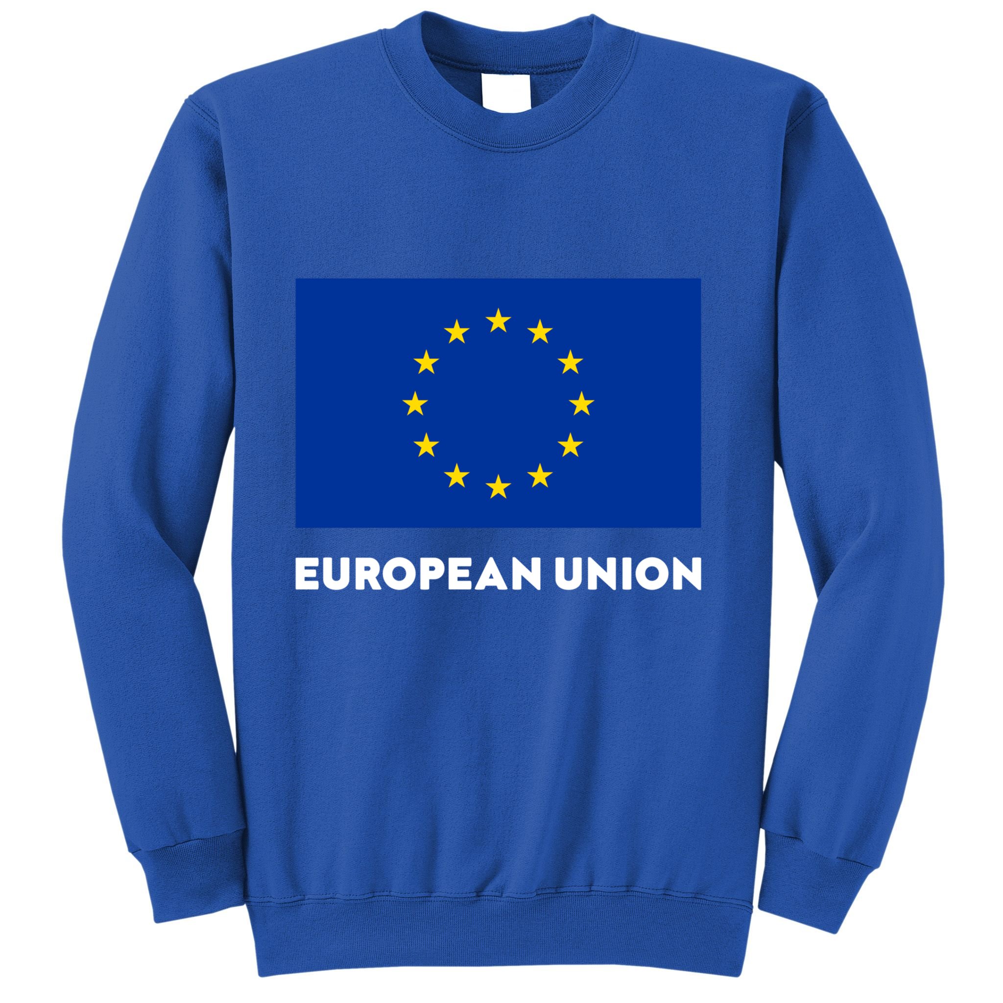 European Union Flag Blue Yellow Gift Sweatshirt