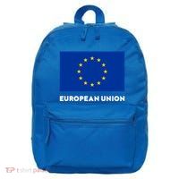 European Union Flag Blue Yellow Gift 16 in Basic Backpack