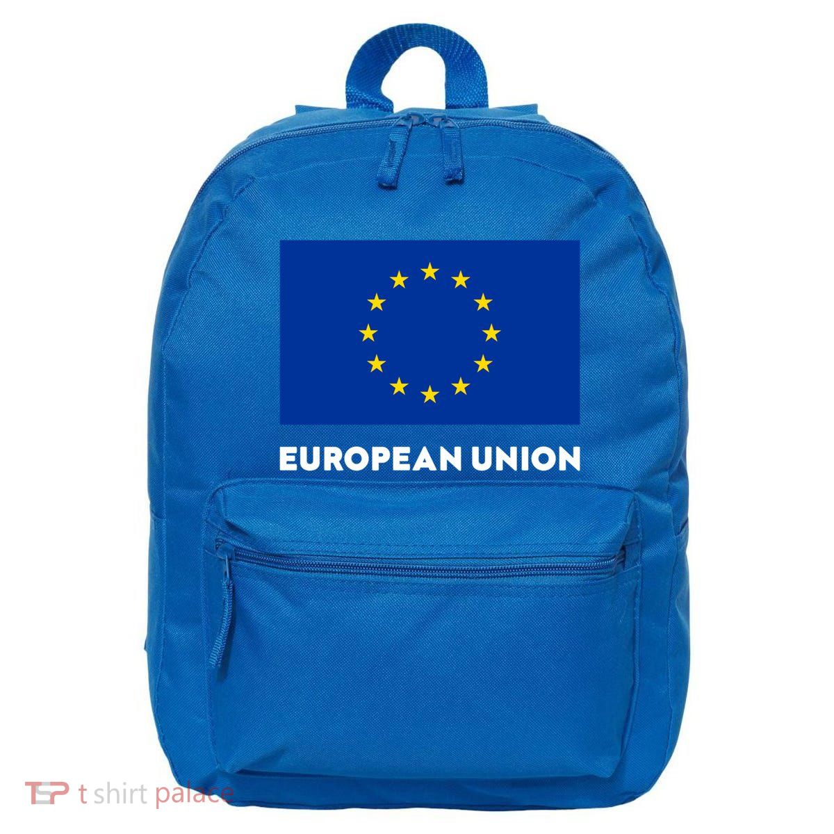 European Union Flag Blue Yellow Gift 16 in Basic Backpack