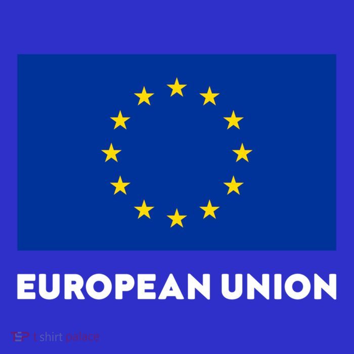 European Union Flag Blue Yellow Gift 16 in Basic Backpack