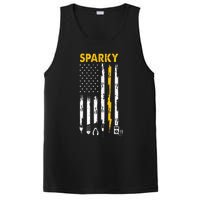 Electrician Us Flag Sparky Tools PosiCharge Competitor Tank