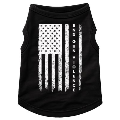 Enough USA Flag End Gun Violence Doggie Tank