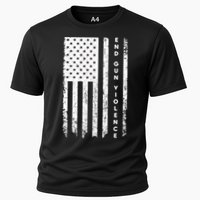Enough USA Flag End Gun Violence Cooling Performance Crew T-Shirt