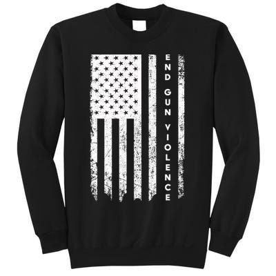 Enough USA Flag End Gun Violence Sweatshirt