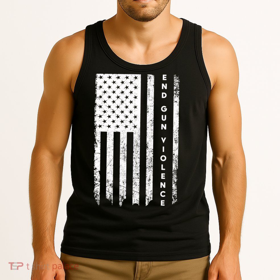 Enough USA Flag End Gun Violence Tank Top
