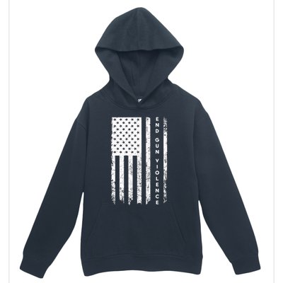 Enough USA Flag End Gun Violence Urban Pullover Hoodie