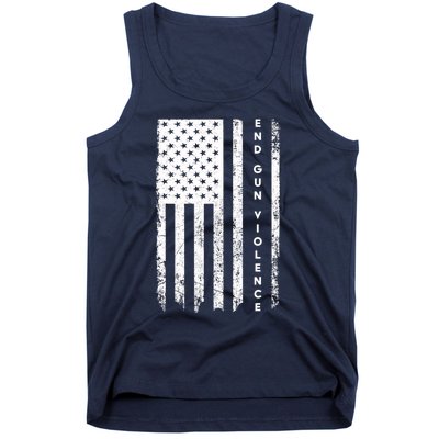 Enough USA Flag End Gun Violence Tank Top