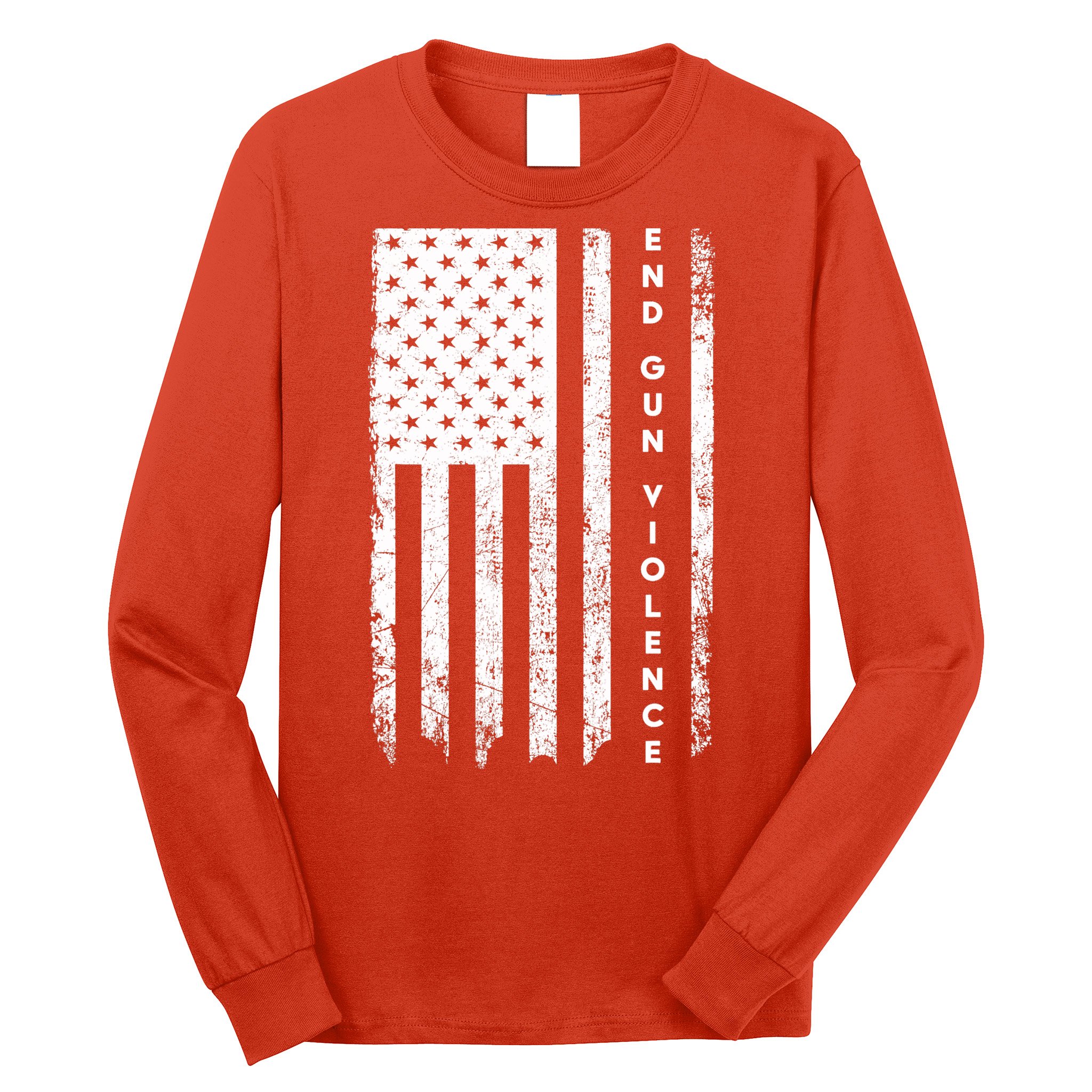 Enough USA Flag End Gun Violence Long Sleeve Shirt