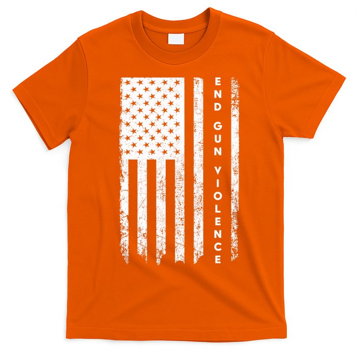 Enough USA Flag End Gun Violence T-Shirt