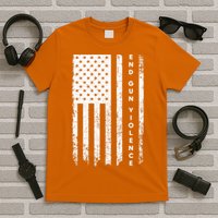 Enough USA Flag End Gun Violence T-Shirt