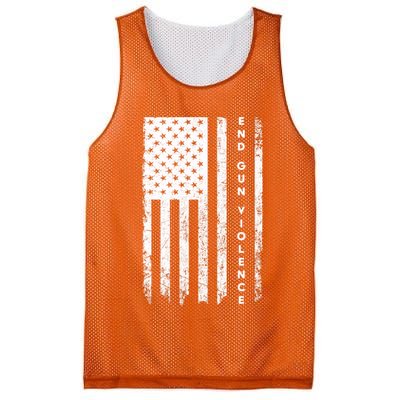 Enough USA Flag End Gun Violence Mesh Reversible Basketball Jersey Tank