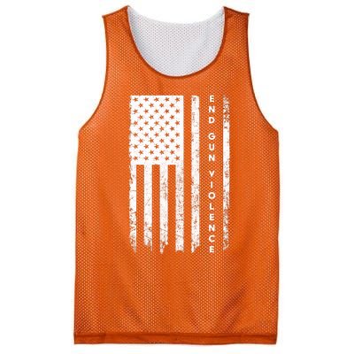 Enough USA Flag End Gun Violence Mesh Reversible Basketball Jersey Tank