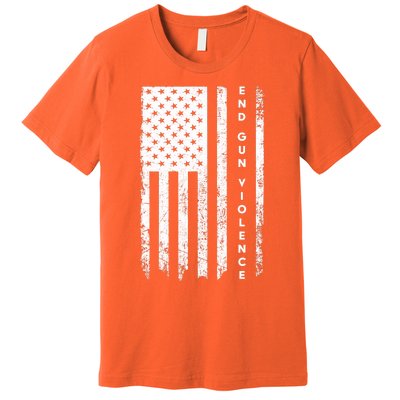 Enough USA Flag End Gun Violence Premium T-Shirt