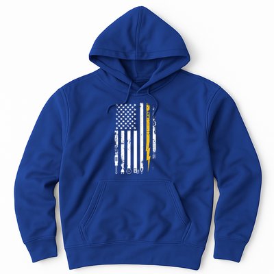Electrician Us Flag Electricians Tools Cute Gift Hoodie