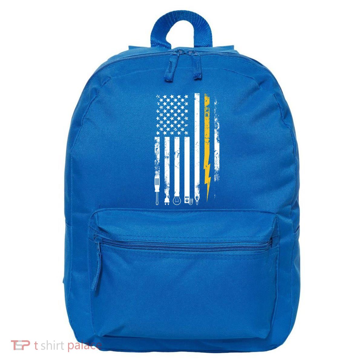 Electrician Us Flag Electricians Tools Cute Gift 16 in Basic Backpack