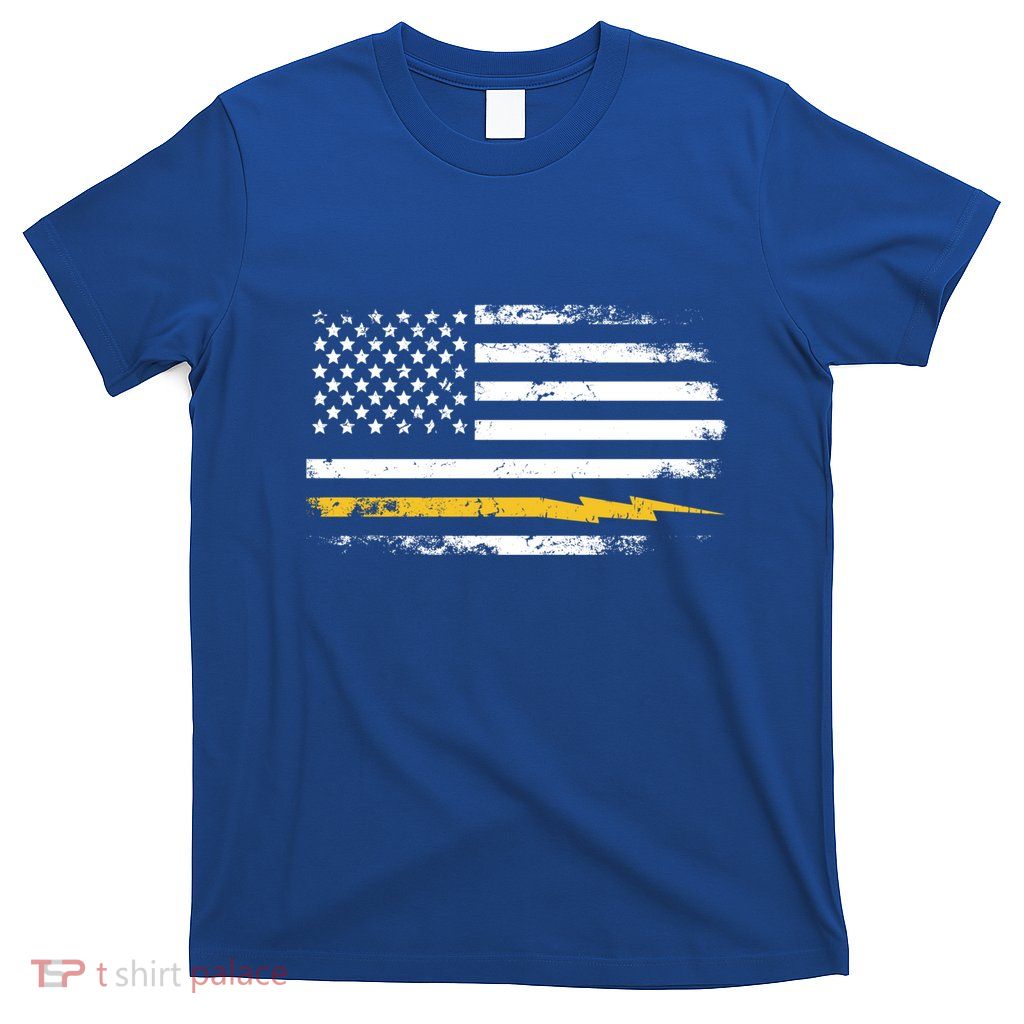 Electrician Us Flag Meaningful Gift T-Shirt