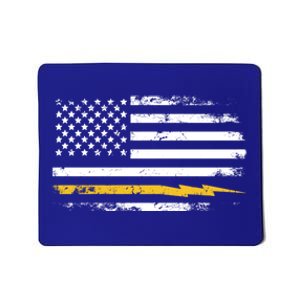 Electrician Us Flag Meaningful Gift Mousepad