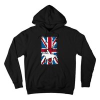 Equestrian Uk Flag United Kingdom Horse Silhouette Hoodie