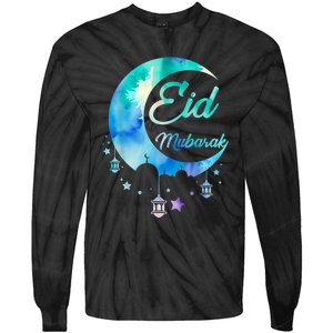 Eid Ul Fitr Mubarak Tie-Dye Long Sleeve Shirt