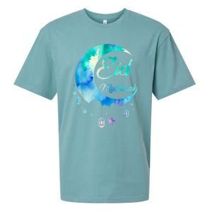 Eid Ul Fitr Mubarak Sueded Cloud Jersey T-Shirt