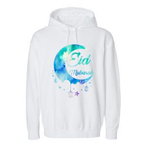 Eid Ul Fitr Mubarak Garment-Dyed Fleece Hoodie