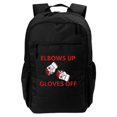 Elbows Up Gloves Off Canada Free Proud Canadian Backpack