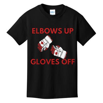 Elbows Up Gloves Off Canada Free Proud Canadian Kids T-Shirt