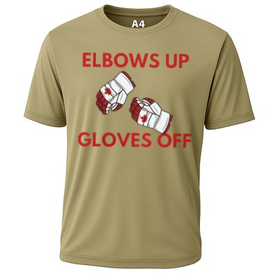 Elbows Up Gloves Off Canada Free Proud Canadian Performance Shirt