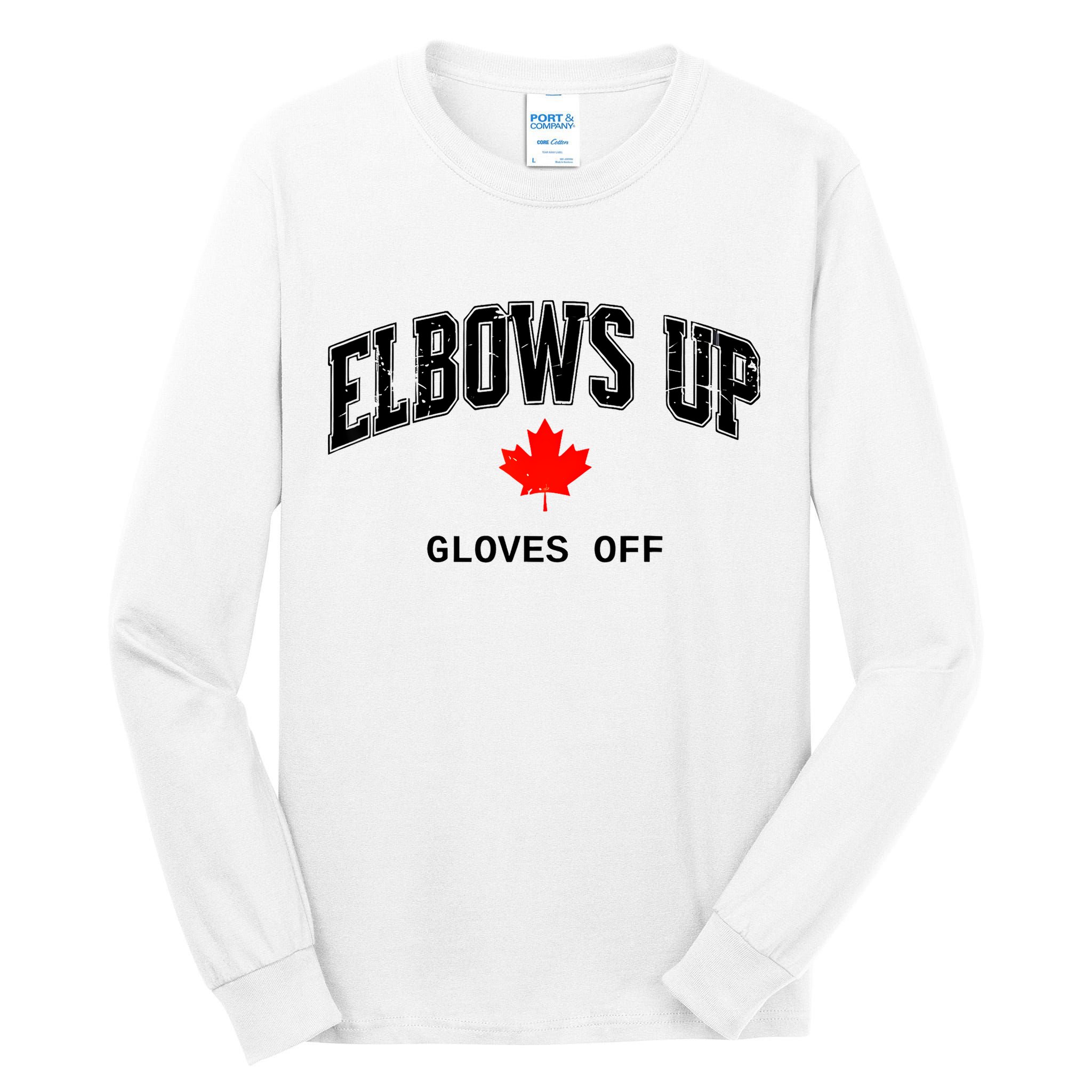 Elbows Up Gloves Off Vintage Tall Long Sleeve T-Shirt