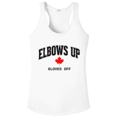 Elbows Up Gloves Off Vintage Ladies PosiCharge Competitor Racerback Tank