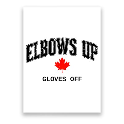 Elbows Up Gloves Off Vintage Poster
