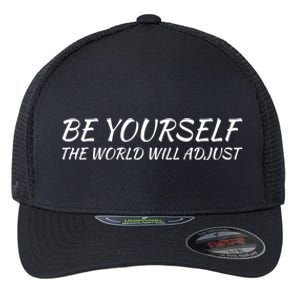 Embrace Uniqueness Inspirational Quote Gift Flexfit Unipanel Trucker Cap