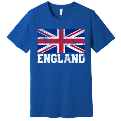 England Union Jack Flag Pride Roots Country Family Nation Gift Premium T-Shirt