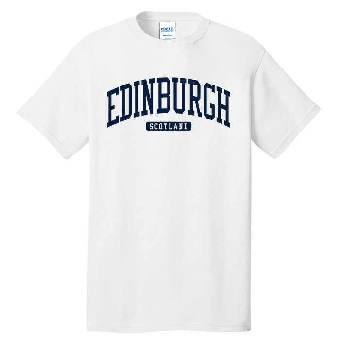 Edinburgh United Kingdom Uk College Style Tall T-Shirt