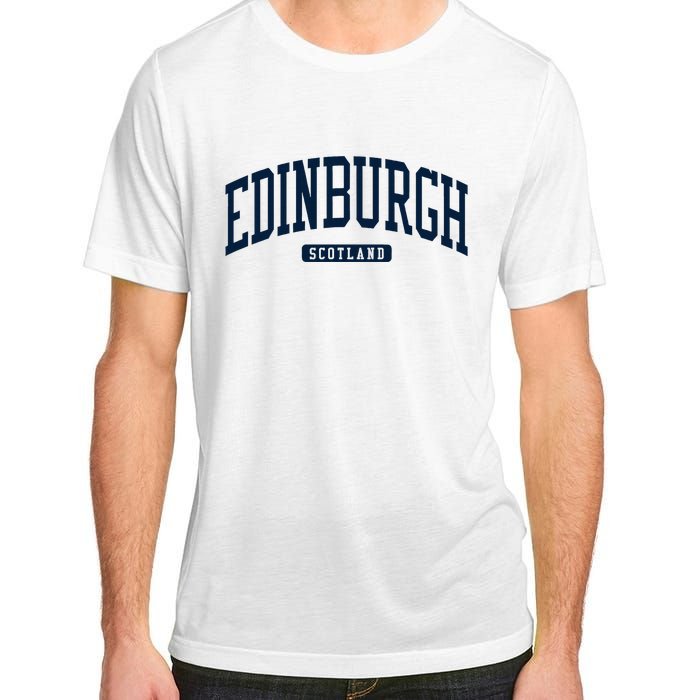 Edinburgh United Kingdom Uk College Style Adult ChromaSoft Performance T-Shirt