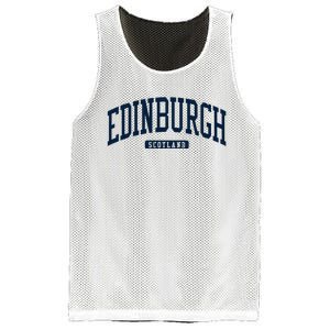 Edinburgh United Kingdom Uk College Style Mesh Reversible Basketball Jersey Tank