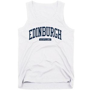 Edinburgh United Kingdom Uk College Style Tank Top