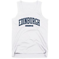 Edinburgh United Kingdom Uk College Style Tank Top