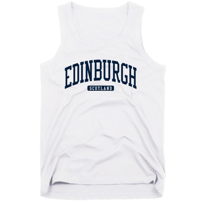 Edinburgh United Kingdom Uk College Style Tank Top