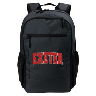 Exeter United Kingdom Varsity Style Vintage Retro Uk Sports Meaningful Gift Daily Commute Backpack