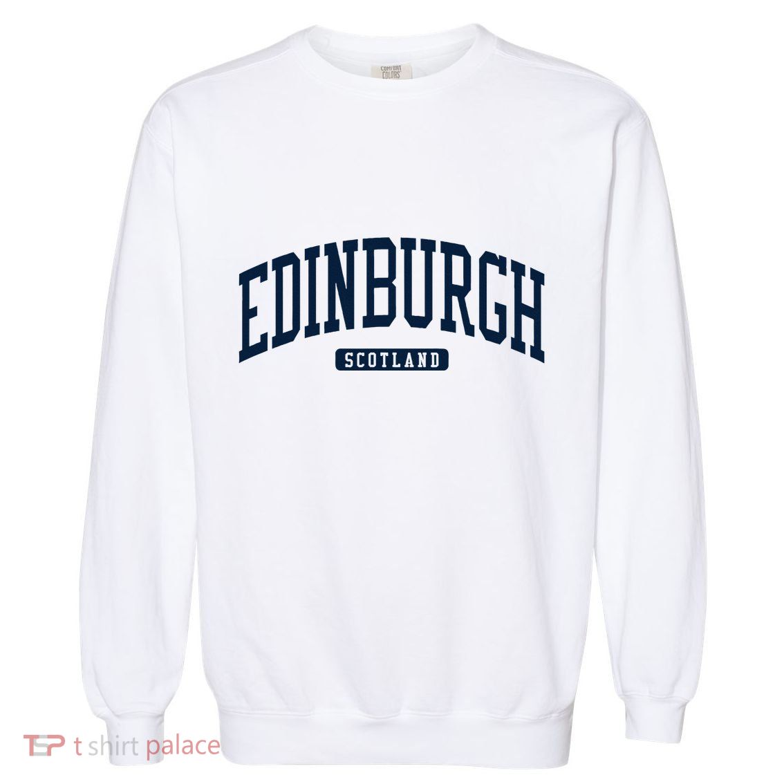 Edinburgh United Kingdom Uk College University Style Garment-Dyed Sweatshirt
