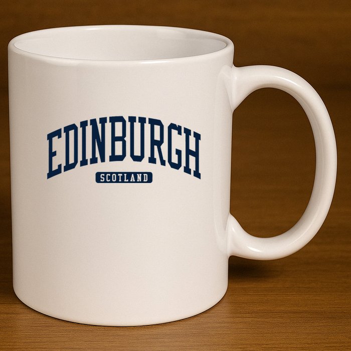Edinburgh United Kingdom Uk College University Style 11oz C Handle Ceramic Mug